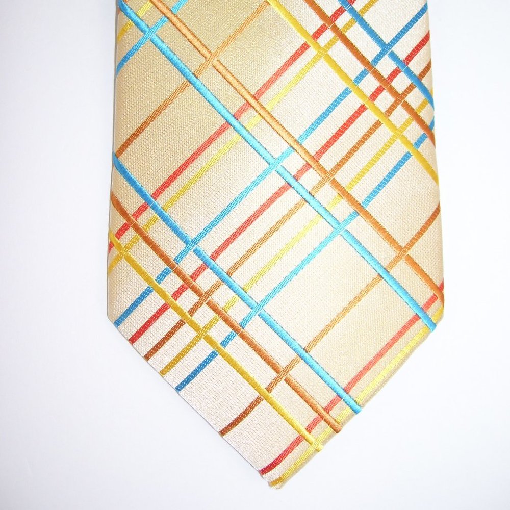 St. Patrick Peach Stripe Neck Tie & Sock Box 5 Set - Picture 2 of 8